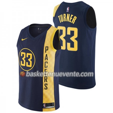 Maillot Basket Indiana Pacers Myles Turner 33 Nike City Edition Swingman - Homme
